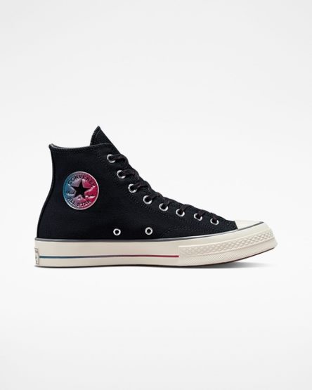 Dámské Boty Vysoké Converse Chuck 70 Color Fade Černé Šedé | CZ RXGV52